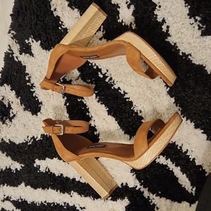 Nine West block heel suede sandals